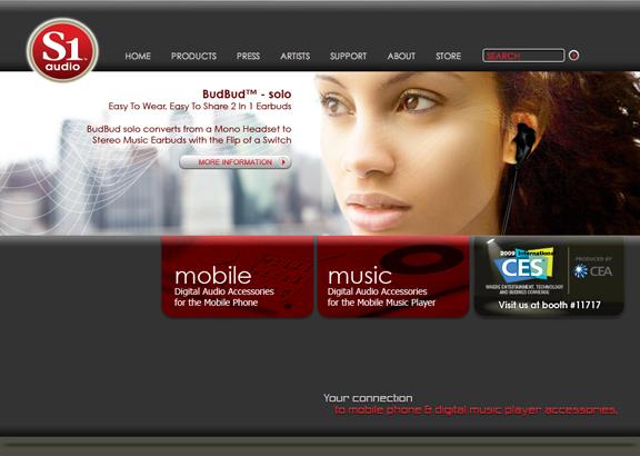 s1 Audio home page